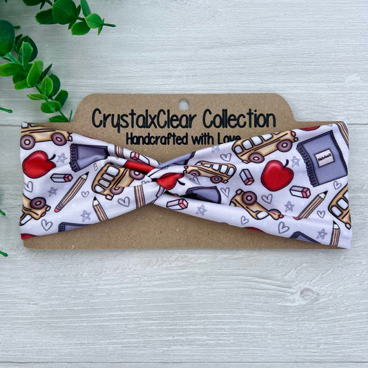 Back to School Twist Knot Headband