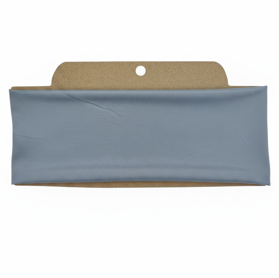 Solid Gray Soft Stretch Twist Knot Headband | CrystalxClear Collection