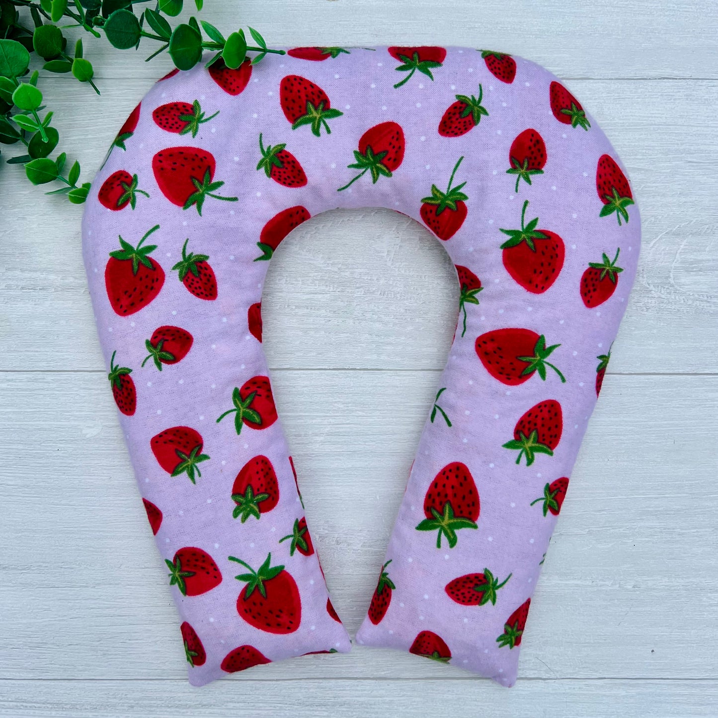 Strawberries Weighted Hot & Cold Neck Wrap | CrystalxClear Collection