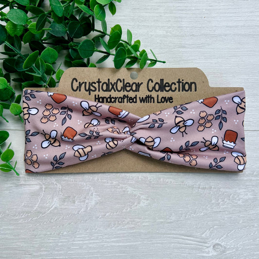 Honey I’m Comb Soft Stretch Twist Knot Headband | CrystalxClear Collection