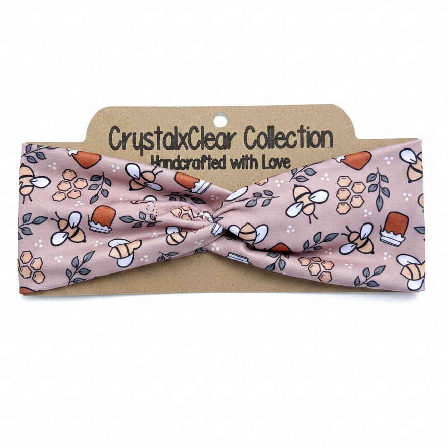 Honey I’m Comb Soft Stretch Twist Knot Headband | CrystalxClear Collection