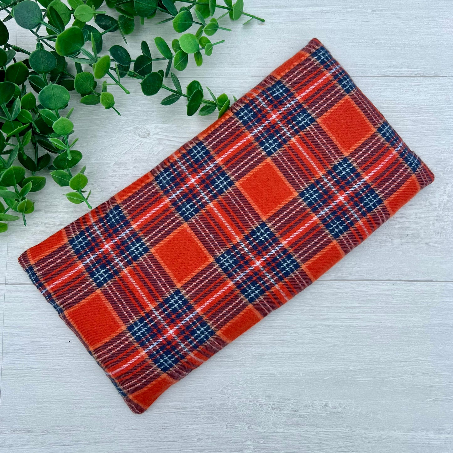Orange Plaid Original Microwave Heating Pad for Everyday Comfort | CrystalxClear Collection