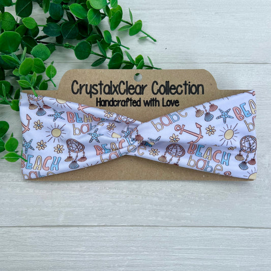 Beach Babe Soft Stretch Twist Knot Headband | CrystalxClear Collection
