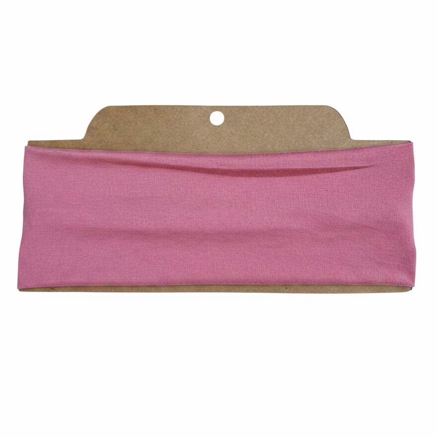 Solid Rose Soft Stretch Twist Knot Headband | CrystalxClear Collection
