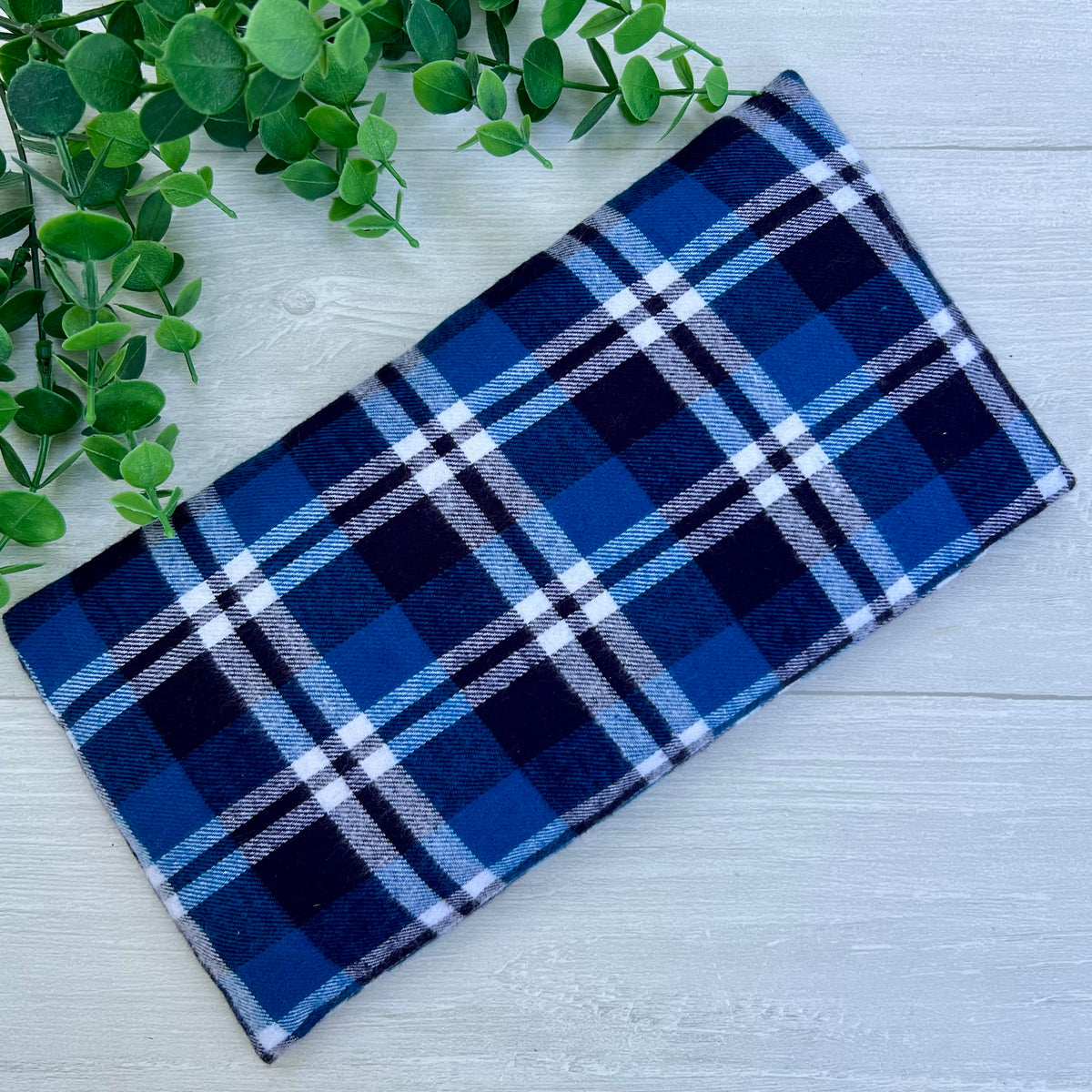 Dark Blue Plaid Original Microwave Heating Pad for Everyday Comfort | CrystalxClear Collection