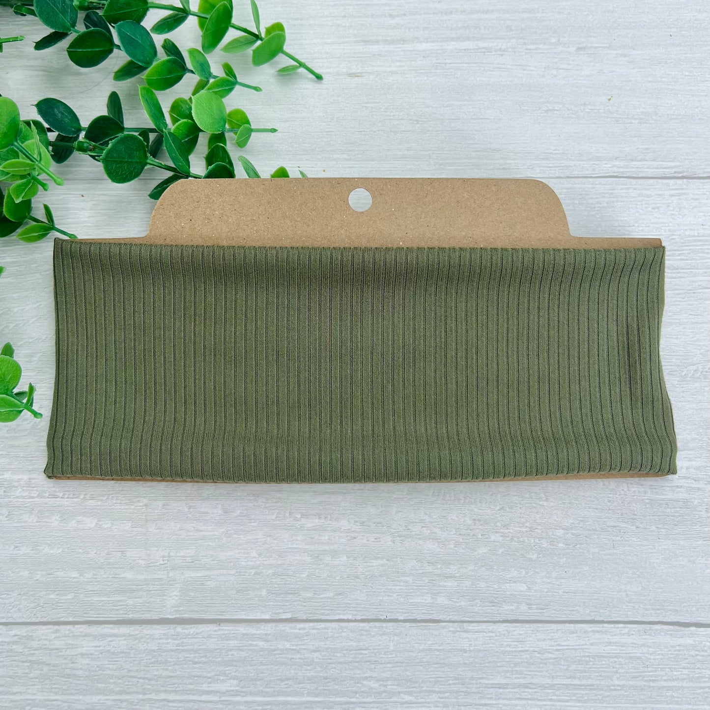 Ribbed Solid Hunter Green Soft Stretch Twist Knot Headband | CrystalxClear Collection