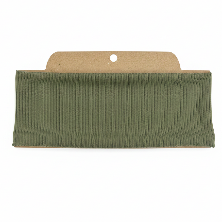 Ribbed Solid Hunter Green Soft Stretch Twist Knot Headband | CrystalxClear Collection