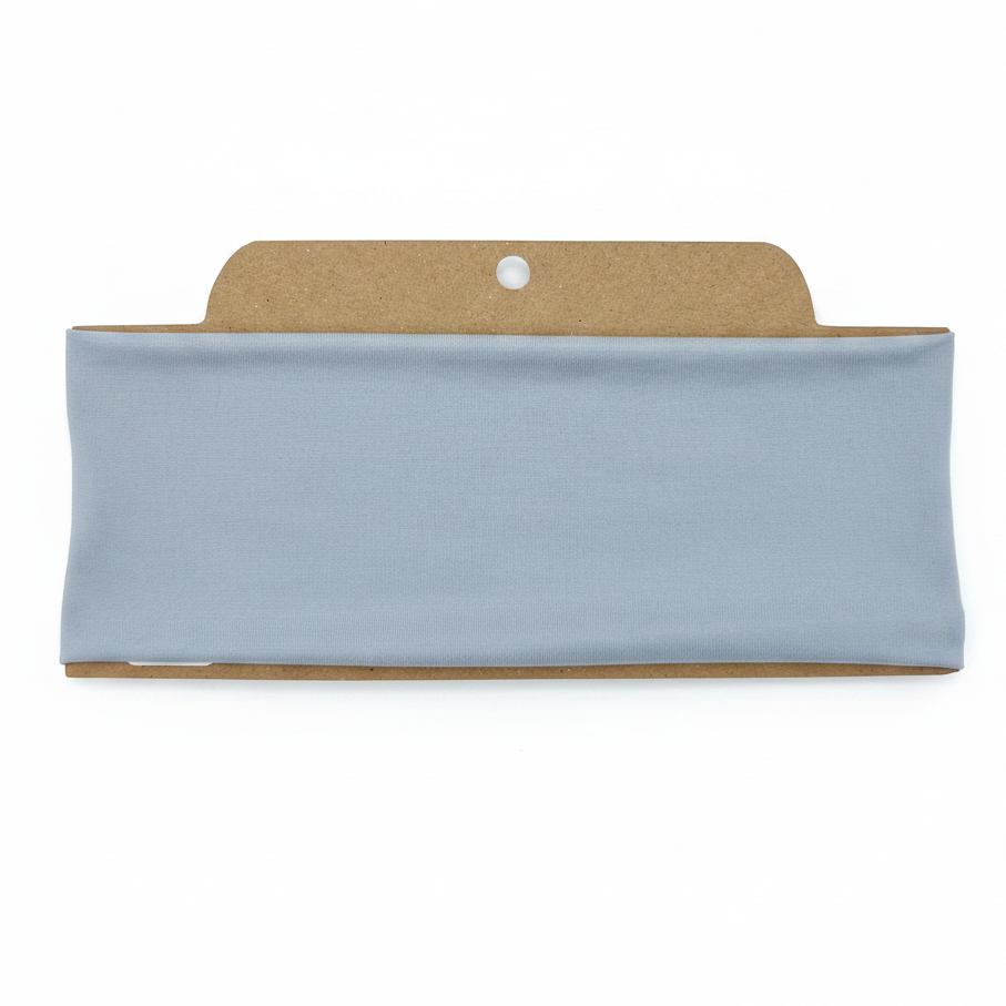 Solid Silver Soft Stretch Twist Knot Headband | CrystalxClear Collection