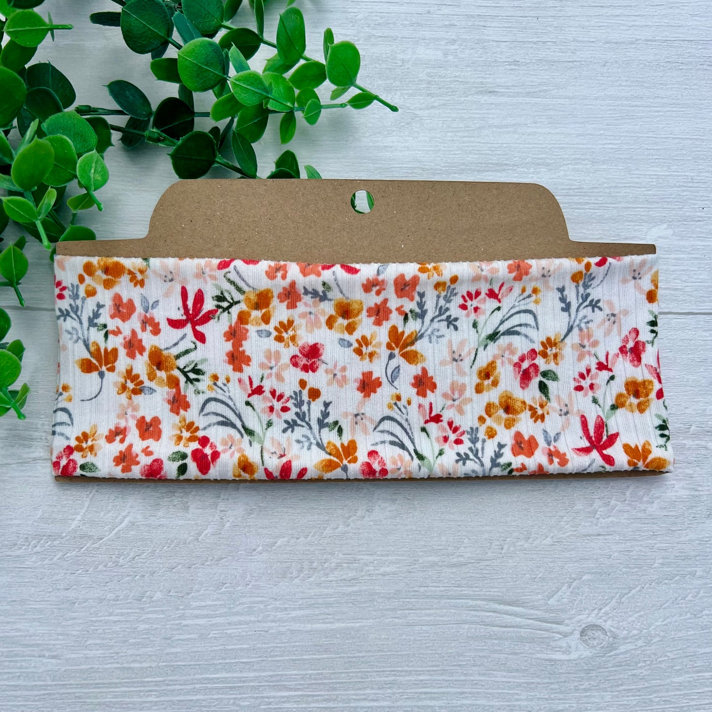 Ribbed Floral Soft Stretch Twist Knot Headband | CrystalxClear Collection