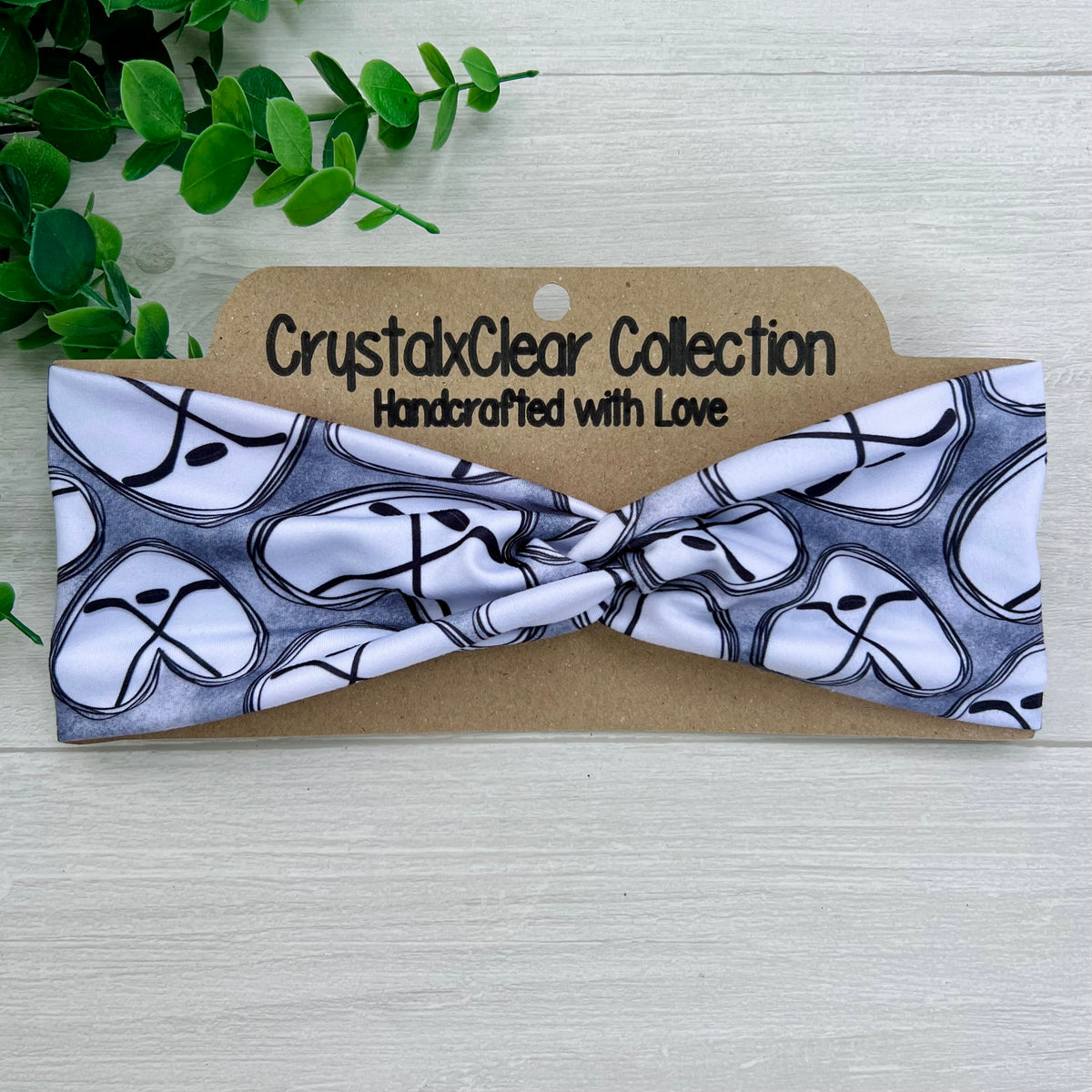 Hockey Love Soft Stretch Twist Knot Headband | CrystalxClear Collection