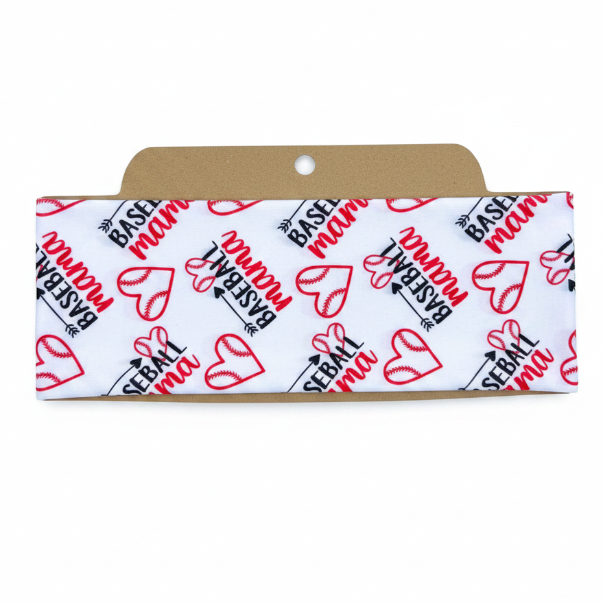 Baseball Mama Soft Stretch Twist Knot Headband | CrystalxClear Collection
