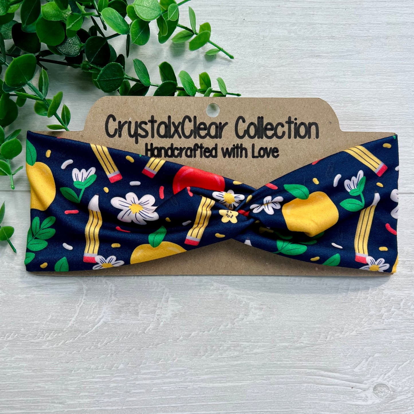 Teacher Appreciation Soft Stretch Twist Knot Headband | CrystalxClear Collection