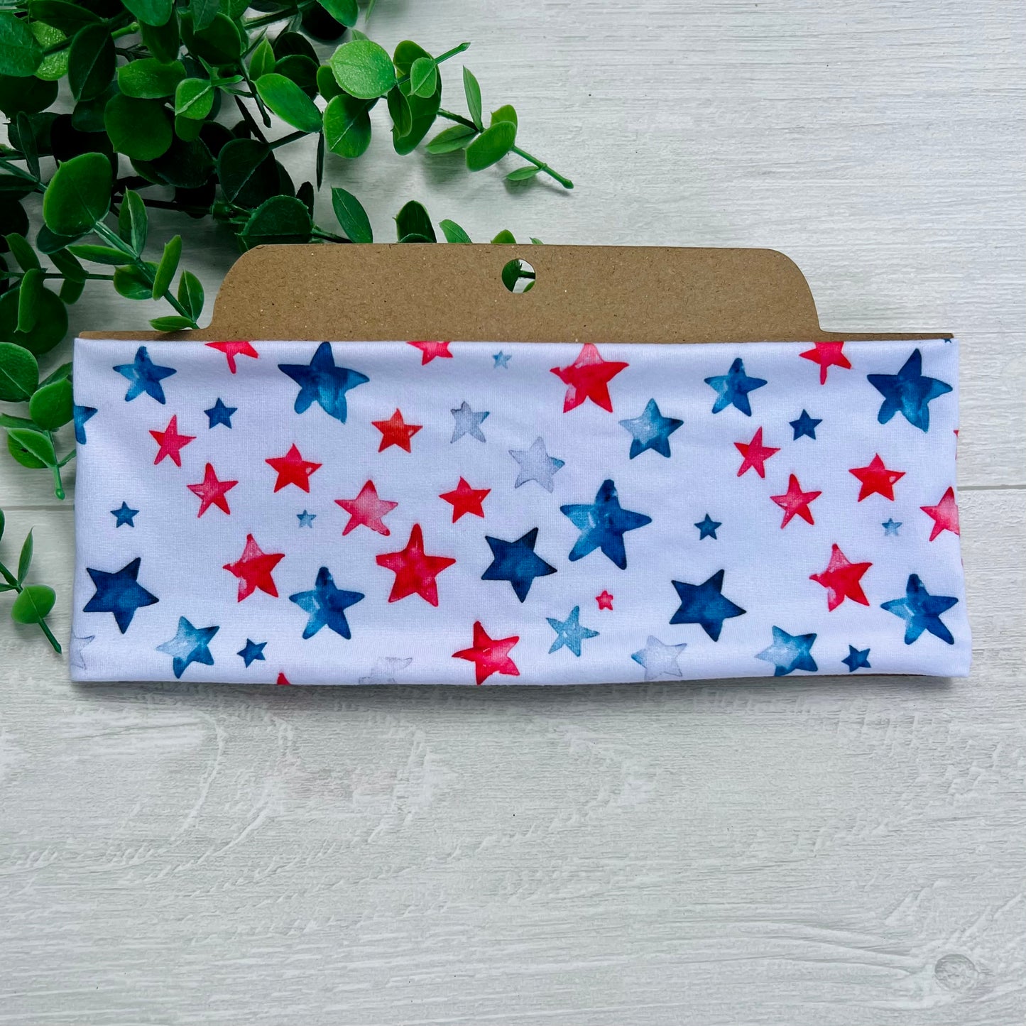 Patriotic Stars Soft Stretch Twist Knot Headband | CrystalxClear Collection
