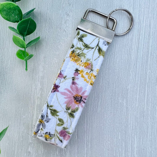 Vintage Floral - Fabric Keychain Handle