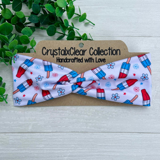 Rocket Pop Soft Stretch Twist Knot Headband | CrystalxClear Collection