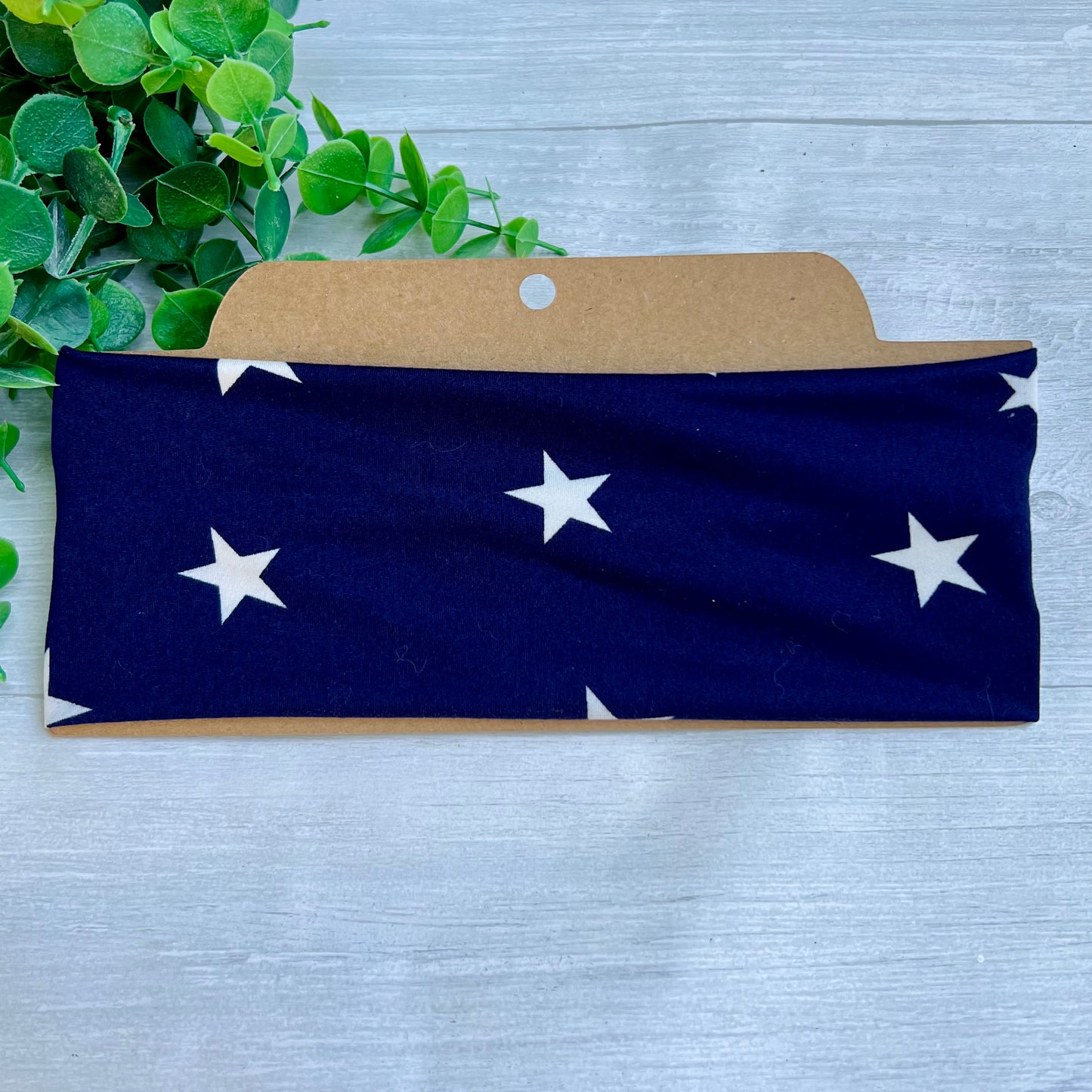 Blue & White Stars Headband