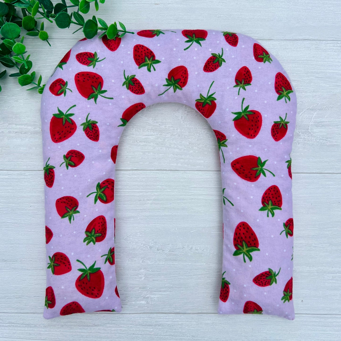 Strawberries Weighted Hot & Cold Neck Wrap | CrystalxClear Collection