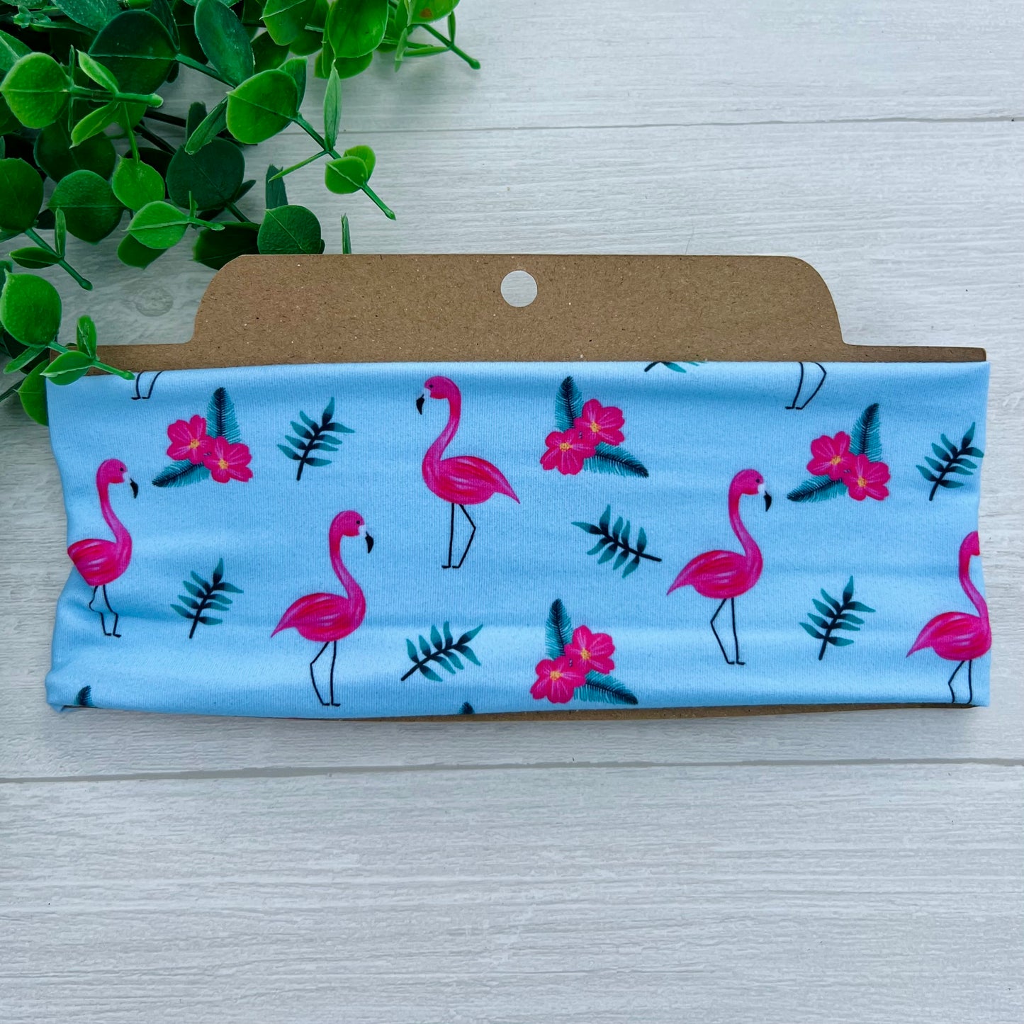 Flamingo Soft Stretch Twist Knot Headband | CrystalxClear Collection